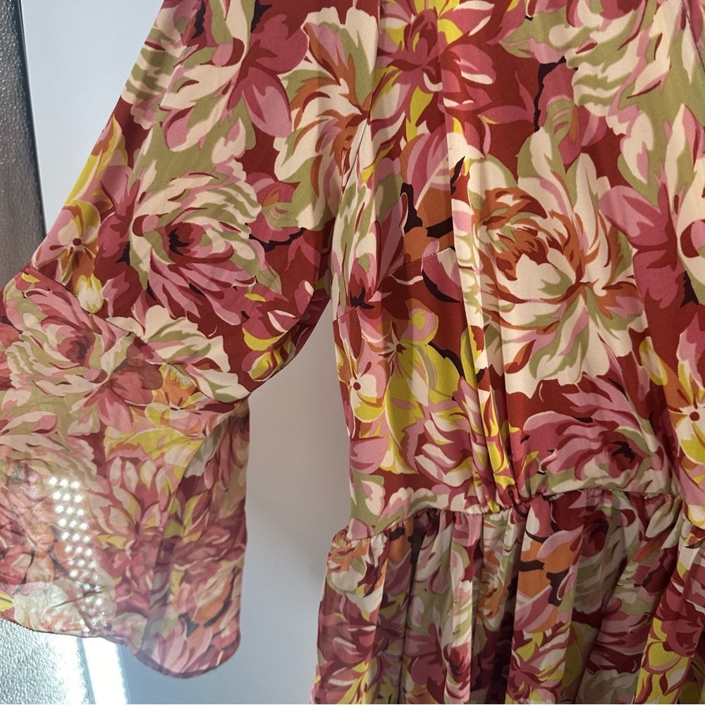 NWT Torrid Mini Chiffon And Studio Knit Surplice Dress - Picture 5 of 8